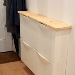 Made a wooden topper for the IKEA Trones, works quite well! First time using a chisel