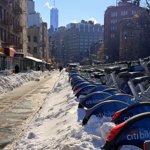 Snowed in citibikes, what a vibe