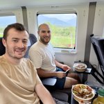 Beautiful train ride back up the coast